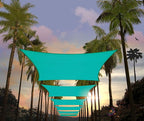 Amgo Custom Size 8' x 9' Turquoise Rectangle Square Sun Shade Sail UPF50+ by Amgo