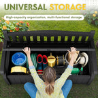 Greesum 80 Gallon Outdoor Storage Bench Deck Box, Waterproof UV Resistant - Image 5