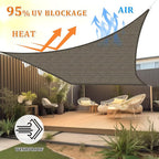 Shade&Beyond 7'x7' Sun Shade Sail Canopy Square, UV Block Breathable Curved - Image 2