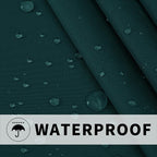 Easy-Going Outdoor Patio Curtains 2 Panels, 110x108 inch, Teal | Privacy - Image 4