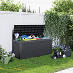 130 Gallon Outdoor Storage Box Waterproof, UV Resistant Resin Deck Box - Image 3