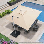 PURPLE LEAF Cantilever Patio Umbrella 10' X 12' Large, Wind Resistant, 3-Yr - Image 3