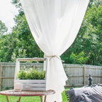 Outdoor Sheer Curtains for Patio Waterproof, 2 Panels Rod Pocket Indoor/Outdoor - Image 4