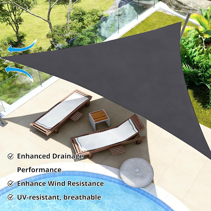20' x20' x20' Triangle Sun Shade Sail - Image 6