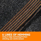 90% Shading Rate 12'x16' Black Shade Cloth, UV Resistant Durable Mesh Tarp - Image 3