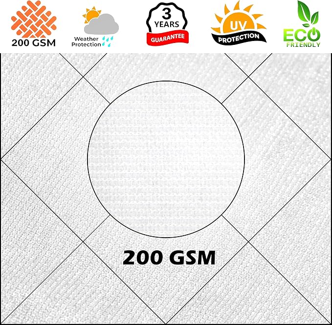Royal Shade 10' x 20' x 22.4' White Right Triangle Sun Shade Sail Order to Make - Image 8