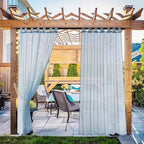 NICETOWN 2 Panels Outdoor Sheer Curtains by NICETOWN