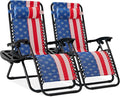 Best Choice Products Set of 2 Adjustable Steel Mesh Zero Gravity Lounge Chair by Unknown