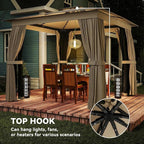 Outsunny 10' x 10' Outdoor Patio Gazebo - Image 8