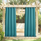 NICETOWN Blackout Top & Bottom Grommet Outdoor Curtains - Image 2