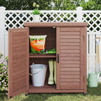 Outdoor Storage Cabinet & Potting Bench Table - Image 2
