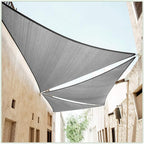 ColourTree 8' x 8' x 8' Grey Sun Shade Sail Triangle CTSLT8 by ColourTree