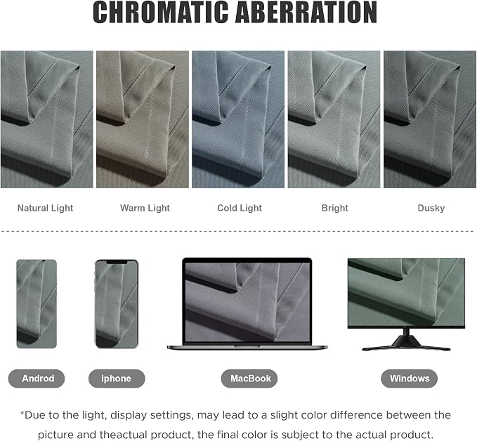BONZER Outdoor Curtains for Patio Waterproof Thick | Privacy Grommet Light - Image 5