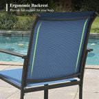Outdoor Chairs Set of 2, Stackable Patio Dining Chairs - Image 5