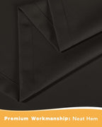 Outdoor Curtains for Patio Waterproof 2 Pcs 54x120 Inch Chocolate | Poolside - Image 5