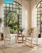 Oversized Outdoor Rocking Chairs Set of 4, 380lbs Heavy-Duty Large Patio Rocker - Image 5