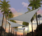 Amgo Custom Size 18' x 18' x 18' Gray Triangle Sun Shade Sail UPF50+ AGTAPT10 by Amgo