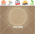 Royal Shade 18' x 22' Sand Beige Rectangle Square Sun Shade Sail Order to Make - Image 8