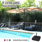 PHI VILLA 15FT Patio Umbrella - Image 7