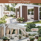 RYB HOME 2 Panels Outdoor Curtains - Image 2