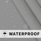 Easy-Going Outdoor Patio Curtains 2 Panels, 110x96 inch, Light Grey | Privacy - Image 4
