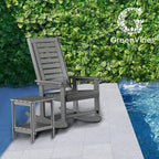 GREENVINES Oversized Outdoor Rocking Chair, HDPE Rocker - Image 6
