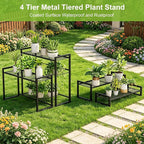 VyGrow Plant Stand, 4 Tier Widened Stackable Tiered Plant Stand, Upgraded - Image 5