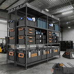 M MZG 4 Tiers Storage Shelves Load 1200LBS, Metal Shelving Wire Metal Shelving - Image 2