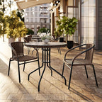 Flash Furniture Lila Modern Rattan Indoor/Outdoor Stackable Dining Chairs - Image 8
