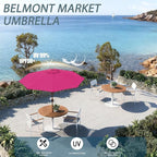 Patio Umbrella 9FT Outdoor Umbrella Patio Table - Image 3
