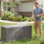 ROJIK 95 Gallon Outdoor Storage Box Waterproof, Weatherproof Deck Boxes Outdoor - Image 3