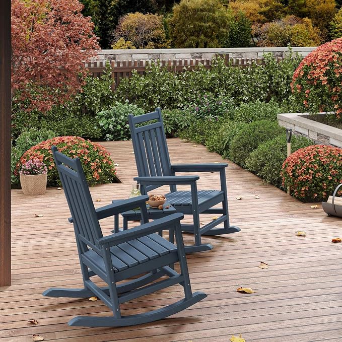 HDPE Rocking Chair Outdoor Set of 2 - Image 6