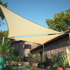 18' x 21' x 27.7' Beige Sun Shade Sail UPF50 Right Triangle SMTAPT12 Canopy by ShadeMart