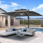 10 X 13 FT Cantilever Patio Outdoor Umbrella by Unknown