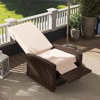Outsunny Outdoor Wicker Swivel Recliner Chair, - Image 9