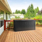 TARKARI 270 Gallon Lockable Resin Deck Box, Waterproof & UV-Resistant Outdoor - Image 3