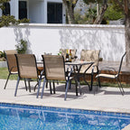 Amopatio Patio Chairs Set of 4, Outdoor Stackable Dining Chairs - Image 9