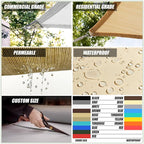 ColourTree 10' x 10' x 10' Beige Sun Shade Sail Triangle CTSLT10 - Image 4