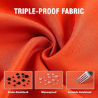 Set of 4 Outdoor Curtains for Patio Waterproof, Breathable Grommet Panels for - Image 6
