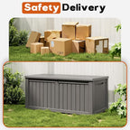 Outdoor Deck Storage Box, Resin Deck Boxes Indoor and outdoor, Waterproof - Image 4