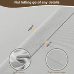 Outdoor Curtains for Patio Waterproof Rod Pocket 6 Pcs 54x84 Silver Grey | - Image 5