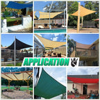 Royal Shade 7' x 18' Black Rectangle Square Sun Shade Sail Order to Make - Image 4