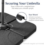 Best Choice Products 10ft Offset Cantilever Hanging Market Patio Umbrella - Image 6