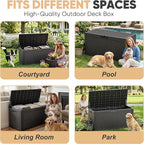 110 Gal Waterproof Outdoor Storage Box UV Resistant Deck Box | Extra-large - Image 5