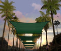 Amgo Custom Size 8' x 11' Green Rectangle Square Sun Shade Sail UPF50+ by Amgo