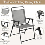 Yaheetech Outdoor Patio Chairs Set of 2, Folding Camping Chair, no assembly - Image 6