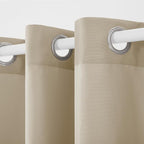 TOWN & COUNTRY BASICS Cabana Solid Heavyweight Indoor Outdoor Curtains - Image 3