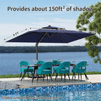 9x12FT Navy Blue Cantilever Outdoor Patio Umbrella - Image 6
