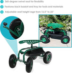 Sunnydaze Rolling Garden Cart - Image 3