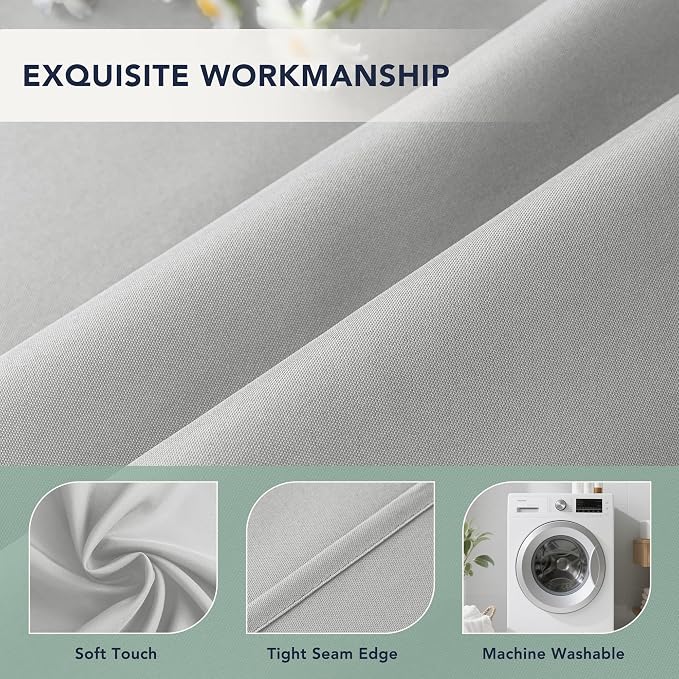 Outdoor Curtains for Patio Waterproof, 6 Drape Panels, Sun Shades | Privacy & - Image 5